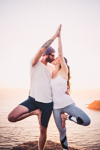One of the best couple yoga poses, the partner dancer pose provides a fun and relaxing twist.