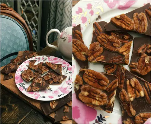 Pecan Chocolate Peanut Butter Brittle