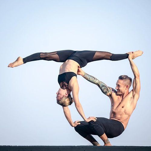 This is one of the best couple yoga poses you can do with your husband or boyfriend.