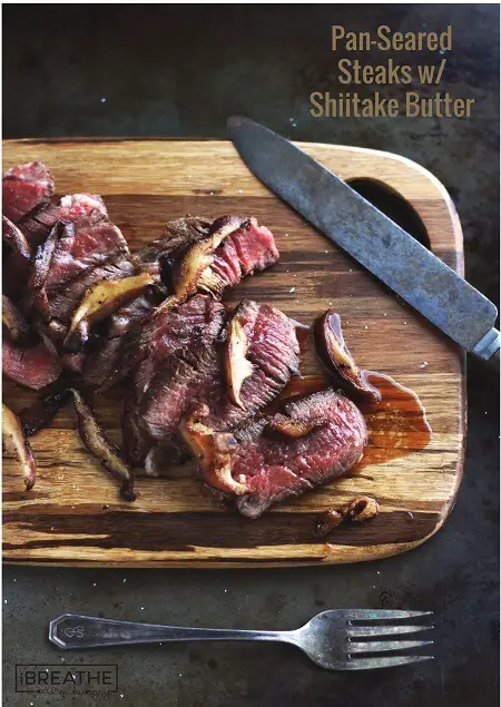 Shiitake Pan Seared Steak