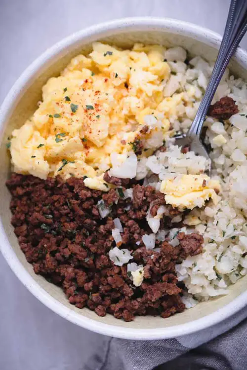 Keto Burrito Bowl Breakfast