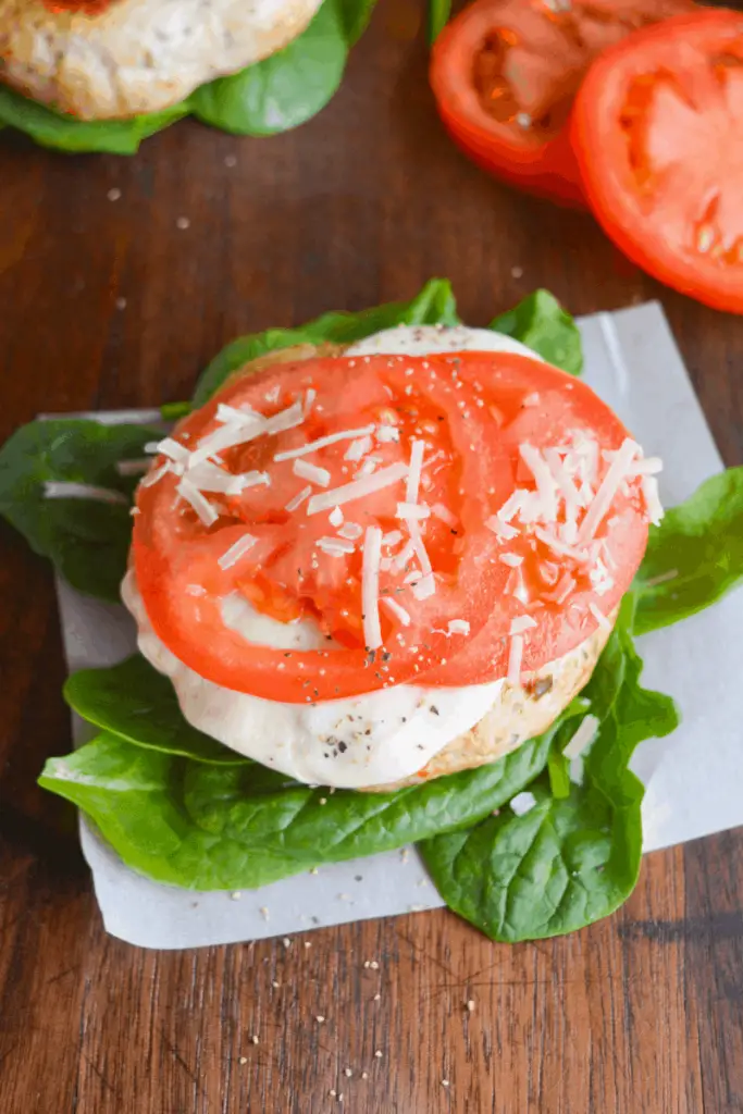 Chicken Mozzarella Burger with Pesto