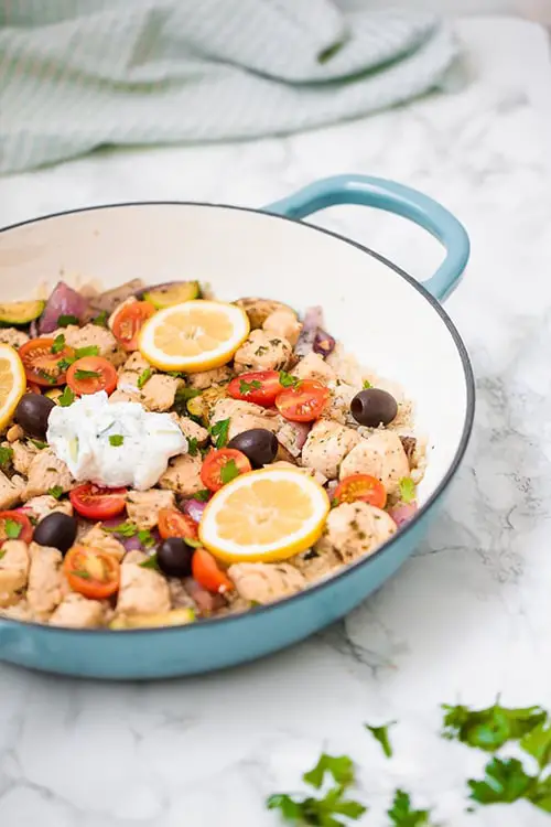 One Pan Greek Chicken Meal Prep