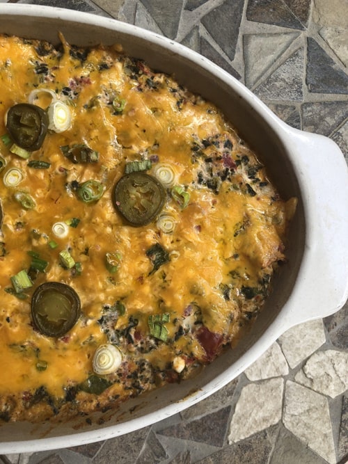 Baked Mexican Spinach Dip Low Carb