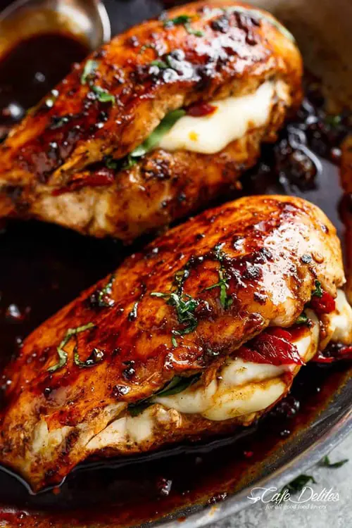 Caprese Stuffed Balsamic Chicken