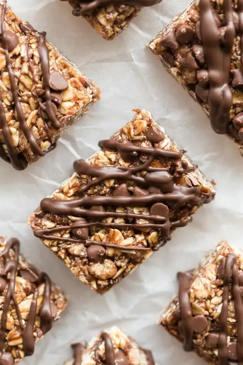 Homemade Mint Chocolate Chip Protein Bars