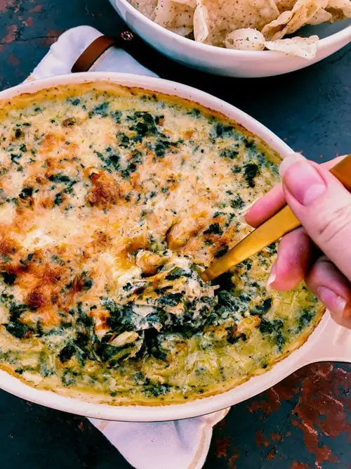 Keto Artichoke Spinach Dip