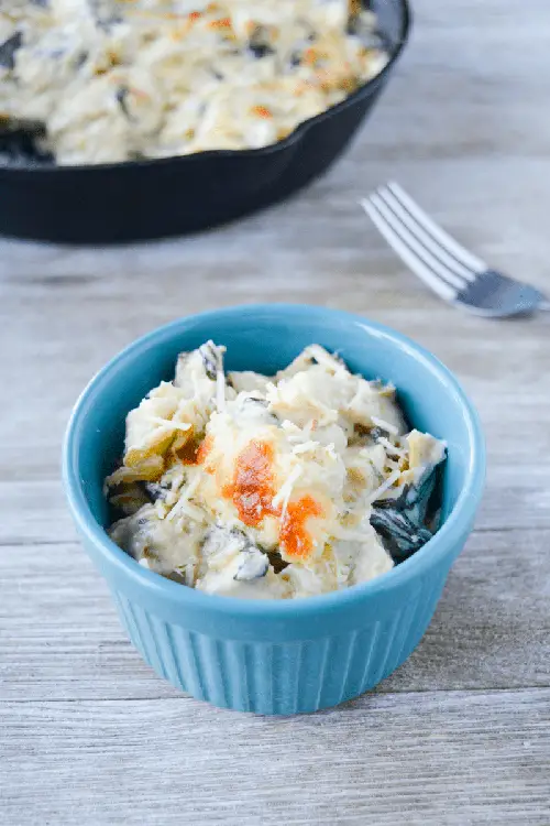 Keto Spinach Artichoke Chicken Casserole