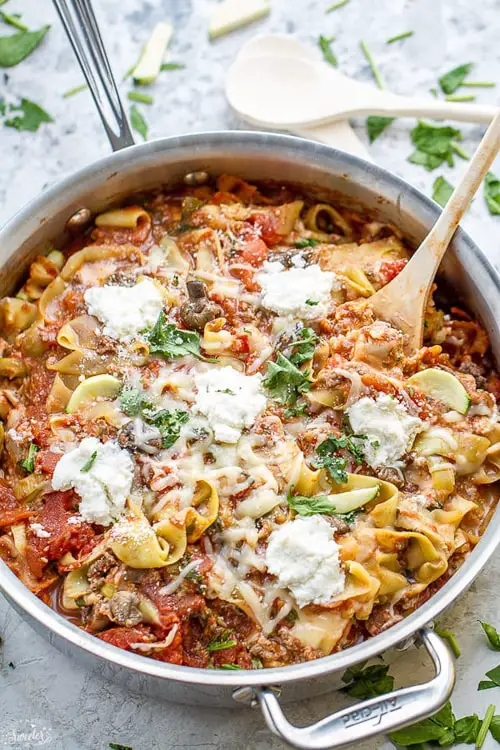 Lasagna Zucchini Noodles