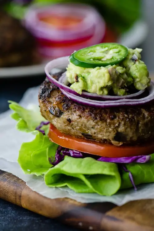 Turkey Burger With Guacamole