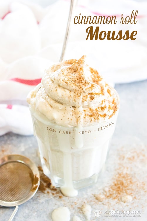 Easy Low-Carb Cinnamon Roll Mousse