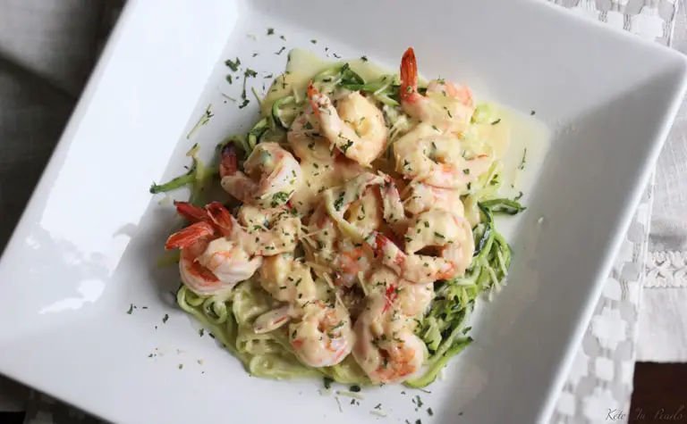 CREAMY KETO SHRIMP SCAMPI