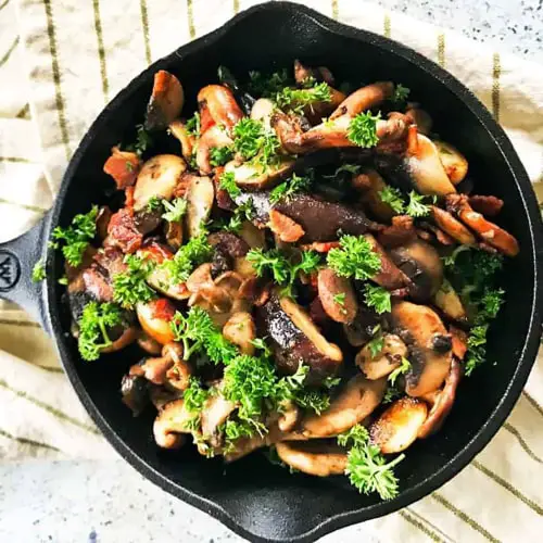 Mushroom Side Dish With Bacon