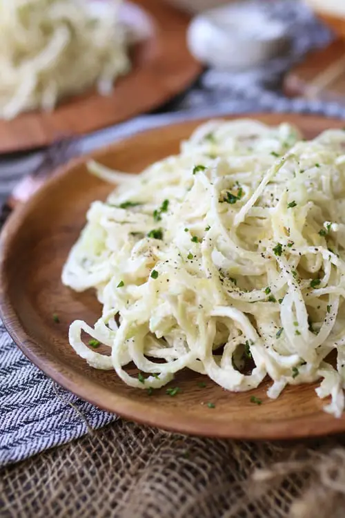 Vegan Alfredo Keto Pasta