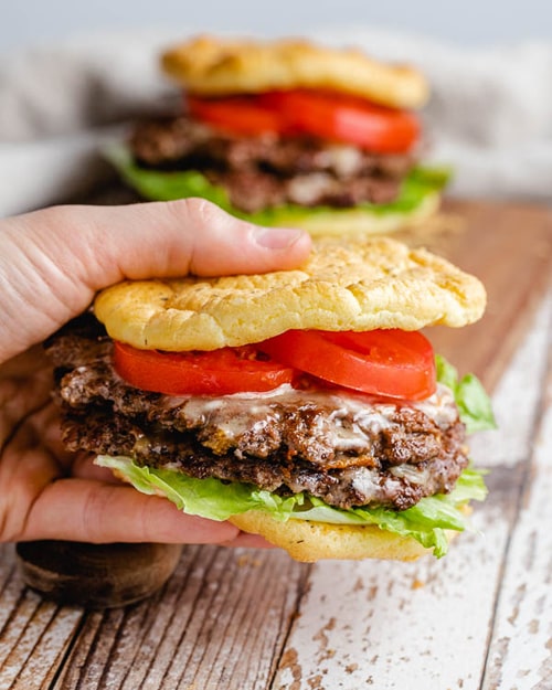 Low Carb Burger Recipes: Keto Double Smash Cheeseburgers