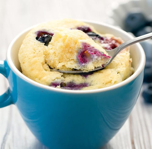 Keto Blueberry Mug Cake