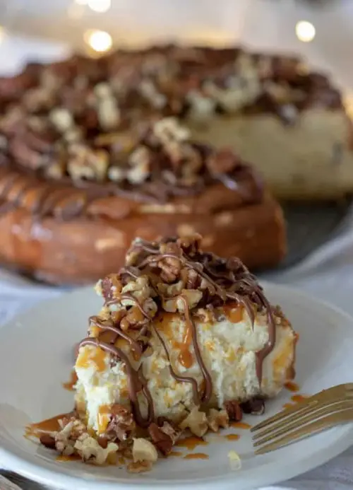 Keto Caramel Pecan Turtle Cheesecake